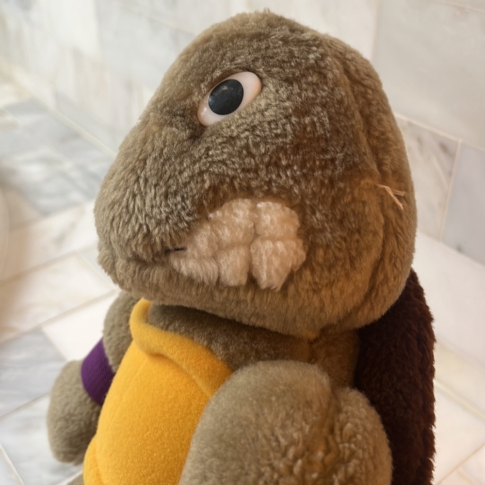 Vintage Playmates 1988 Stuffed Teenage Mutant Ninja Turtle TMNT - Donatello - Picture 5 of 6